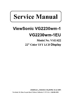Service manual Viewsonic VG2230WM-1, VG2230WM-1EU (VS11422) ― Manual-Shop.ru
