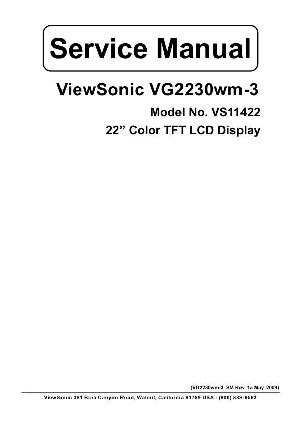 Service manual Viewsonic VG2230WM-3 (VS11422) ― Manual-Shop.ru