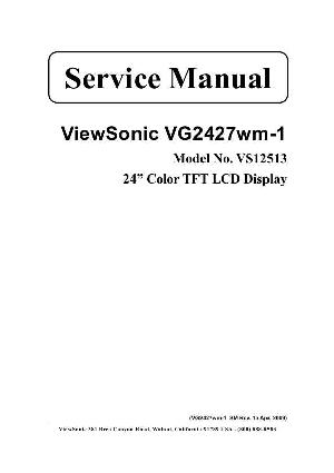 Service manual Viewsonic VG2427WM-1 (VS12513) ― Manual-Shop.ru