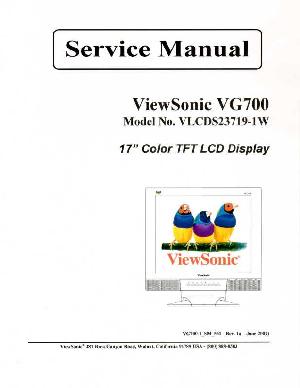 Service manual Viewsonic VG700 (VLCDS23719-1W) ― Manual-Shop.ru