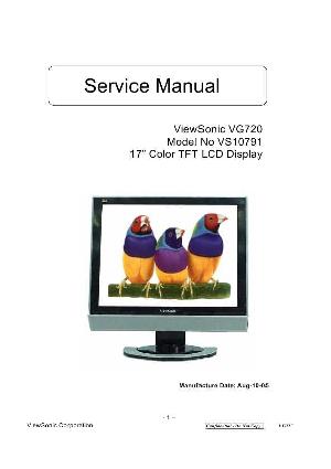 Сервисная инструкция Viewsonic VG720 (VS10791) ― Manual-Shop.ru