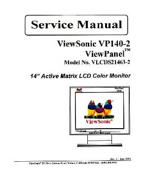 Service manual Viewsonic VP140-2 (VLCDS21463-2) ― Manual-Shop.ru