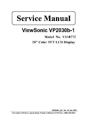 Сервисная инструкция Viewsonic VP2030B-1 (VS10772) ― Manual-Shop.ru