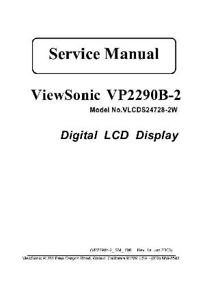 Сервисная инструкция Viewsonic VP2290B-2 (VLCDS24728-2W) ― Manual-Shop.ru