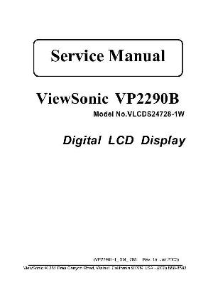 Сервисная инструкция Viewsonic VP2290B (VLCDS24728-1W) ― Manual-Shop.ru