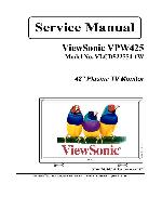 Service manual Viewsonic VPW425
