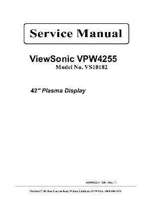 Сервисная инструкция Viewsonic VPW4255 ― Manual-Shop.ru