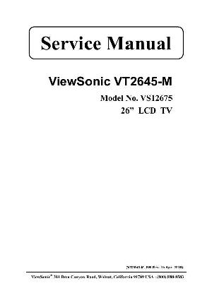Сервисная инструкция Viewsonic VT2645-M (VS12675) ― Manual-Shop.ru