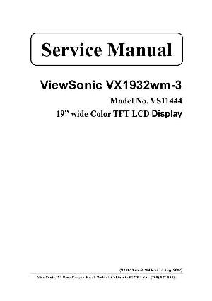 Сервисная инструкция Viewsonic VX1932WM-3 (VS11444) ― Manual-Shop.ru