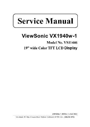 Сервисная инструкция Viewsonic VX1940W-1 (VS11446) ― Manual-Shop.ru
