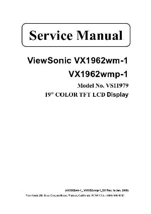 Service manual Viewsonic VX1962WM-1, VX1962WMP-1 (VS11979) ― Manual-Shop.ru