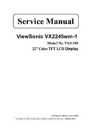 Сервисная инструкция Viewsonic VX2245WM-1 (VS11349) ― Manual-Shop.ru