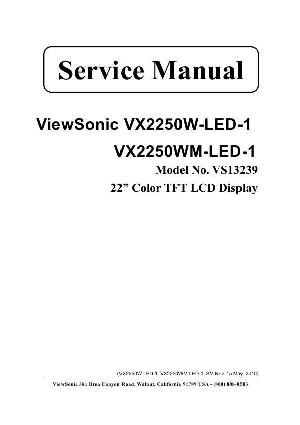 Service manual Viewsonic VX2250W-LED-1, VX2250WM-LED-1 (VS13239) ― Manual-Shop.ru