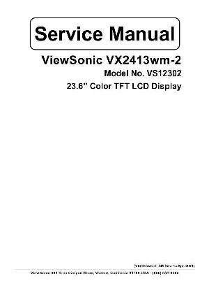 Service manual Viewsonic VX2413WM-2 (VS12302) ― Manual-Shop.ru
