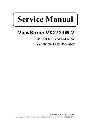 Сервисная инструкция Viewsonic VX2739W-2 (VS12843-1W) ― Manual-Shop.ru