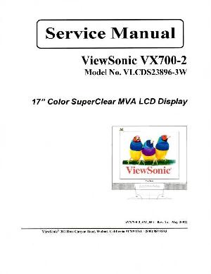 Сервисная инструкция Viewsonic VX700-2 (VLCDS23896-3W) ― Manual-Shop.ru