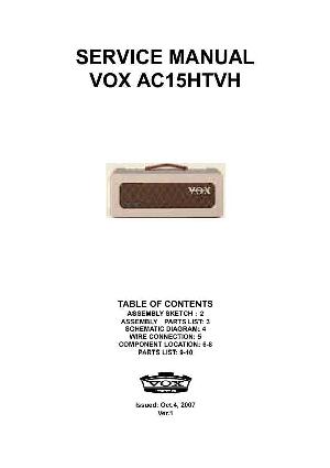 Сервисная инструкция VOX AC15HTVH ― Manual-Shop.ru