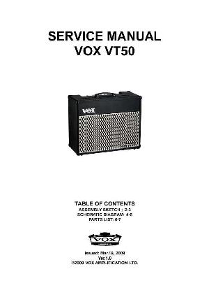Сервисная инструкция Vox VT50 ― Manual-Shop.ru