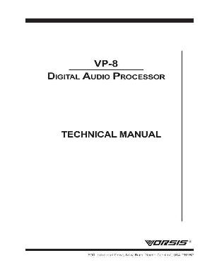 Service manual Wheatstone VP-8 ― Manual-Shop.ru