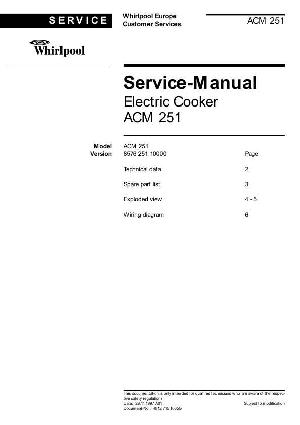 Сервисная инструкция Whirlpool ACM-251 ― Manual-Shop.ru