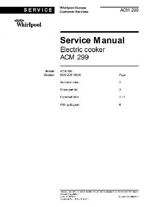 Сервисная инструкция Whirlpool ACM-299 ― Manual-Shop.ru