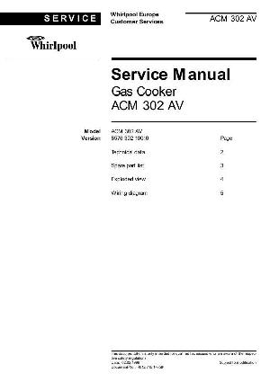 Сервисная инструкция Whirlpool ACM-302 ― Manual-Shop.ru