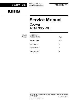 Сервисная инструкция Whirlpool ACM-385 ― Manual-Shop.ru