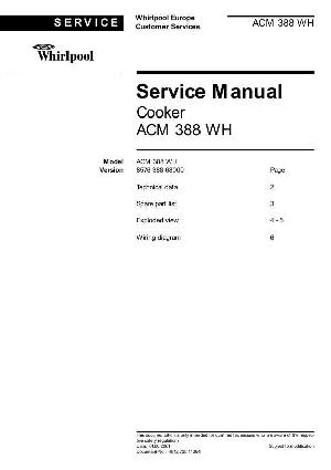 Сервисная инструкция Whirlpool ACM-388WH ― Manual-Shop.ru