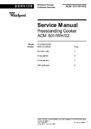 Сервисная инструкция Whirlpool ACM-501 ― Manual-Shop.ru