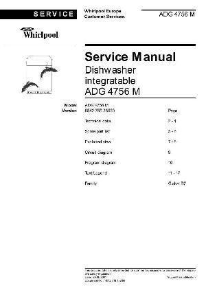 Сервисная инструкция Whirlpool ADG-4756 ― Manual-Shop.ru