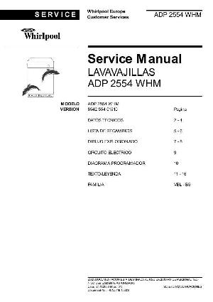 Сервисная инструкция Whirlpool ADP-2554WHM ― Manual-Shop.ru