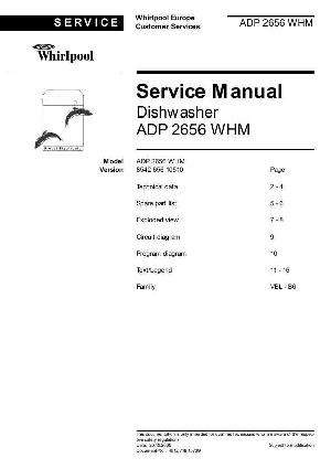 Сервисная инструкция Whirlpool ADP-2656 ― Manual-Shop.ru