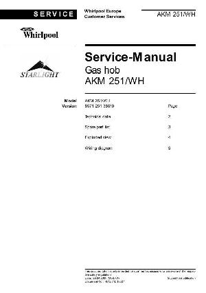Сервисная инструкция Whirlpool AKM-251 ― Manual-Shop.ru