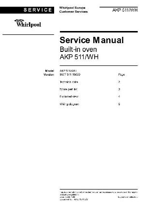 Сервисная инструкция Whirlpool AKP-511 ― Manual-Shop.ru
