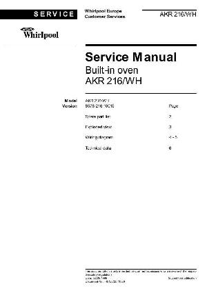 Service manual Whirlpool AKR-216 ― Manual-Shop.ru
