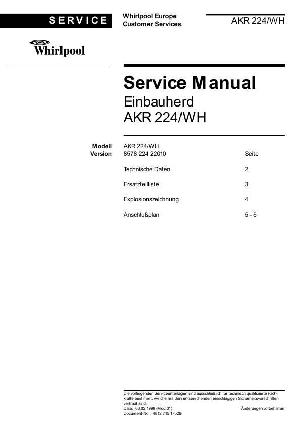 Service manual Whirlpool AKR-224 ― Manual-Shop.ru