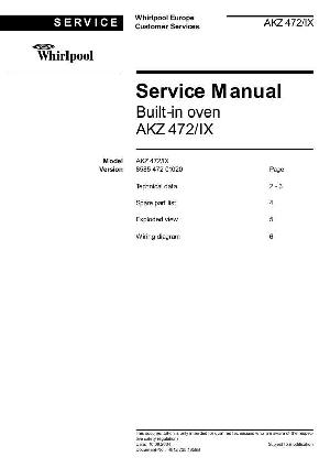 Service manual Whirlpool AKZ-472 ― Manual-Shop.ru