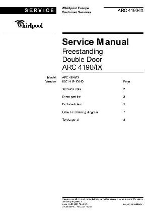 Service manual Whirlpool ARC-4190 ― Manual-Shop.ru
