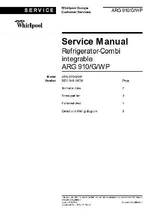 Service manual Whirlpool ARG-910 ― Manual-Shop.ru