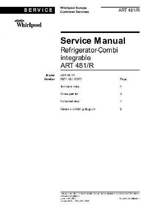 Service manual Whirlpool ART-481 ― Manual-Shop.ru