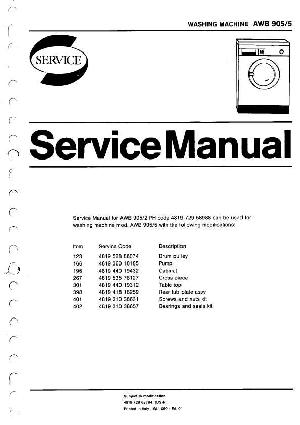 Сервисная инструкция Whirlpool AWB-905 ― Manual-Shop.ru