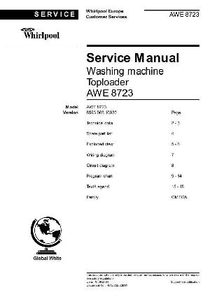 Сервисная инструкция Whirlpool AWE-8723 ― Manual-Shop.ru