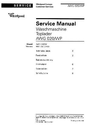 Service manual Whirlpool AWG-020 ― Manual-Shop.ru