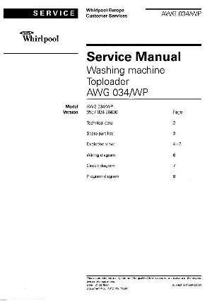 Сервисная инструкция Whirlpool AWG-034 ― Manual-Shop.ru