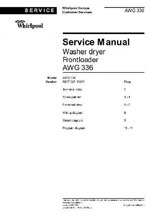 Service manual Whirlpool AWG-336 ― Manual-Shop.ru