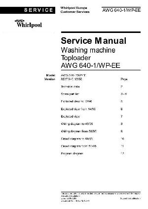 Service manual Whirlpool AWG-640 ― Manual-Shop.ru