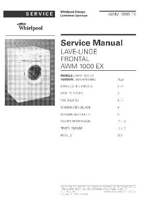 Service manual Whirlpool AWM-1000EX ― Manual-Shop.ru
