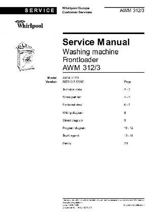 Service manual Whirlpool AWM-312-3 ― Manual-Shop.ru