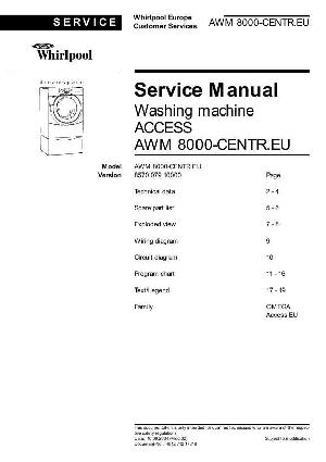 Service manual Whirlpool AWM-8000 ― Manual-Shop.ru