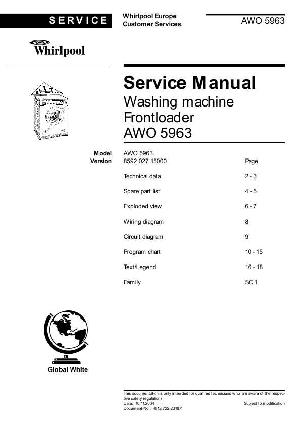 Service manual Whirlpool AWO-5963 ― Manual-Shop.ru